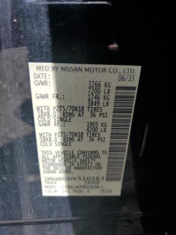 1N6AA0ECXFN510563 Nissan TITAN S