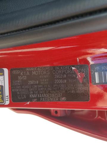 KNAFX4A80E5161537 KIA FORTE EX