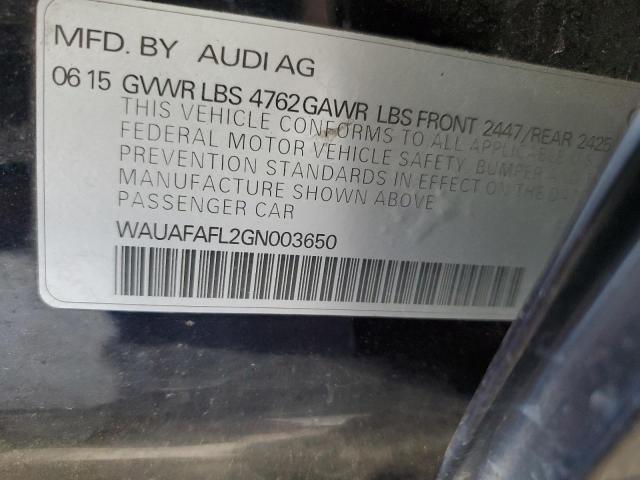 WAUAFAFL2GN003650 2016 AUDI A4, photo no. 12