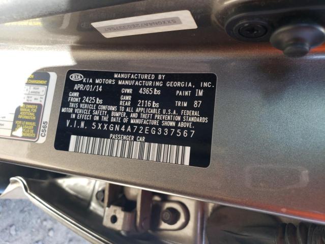 5XXGN4A72EG337567 KIA OPTIMA EX