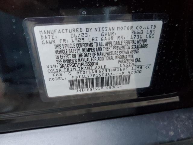 3N1CP5CV1PL550014 Nissan KICKS SV