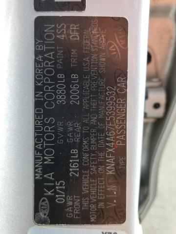 KNAFX4A67F5399532 KIA FORTE LX