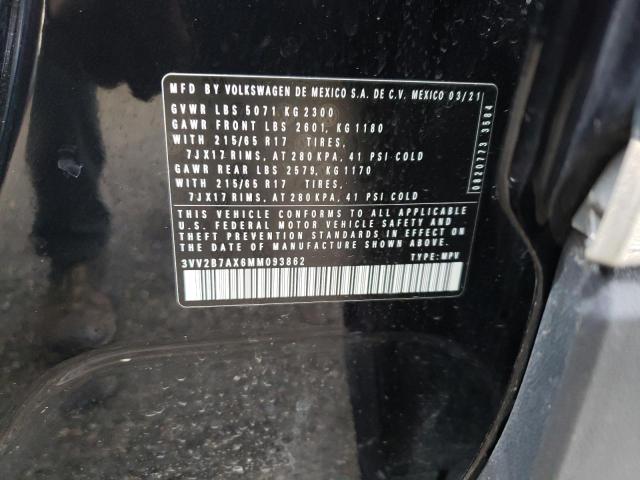 2021 VOLKSWAGEN TIGUAN SE - 3VV2B7AX6MM093862