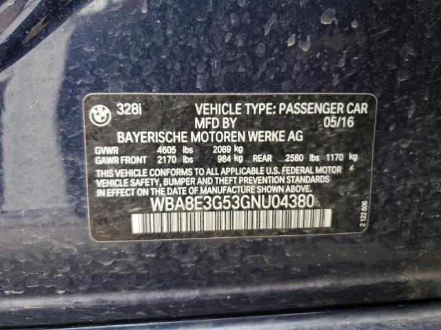 WBA8E3G53GNU04380 BMW 328 Xi Sulev