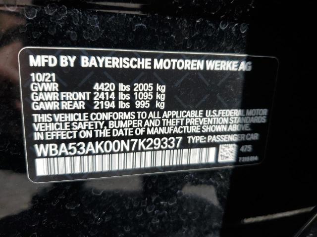 VIN WBA53AK00N7K29337 2022 BMW 2 Series, 228I no.12