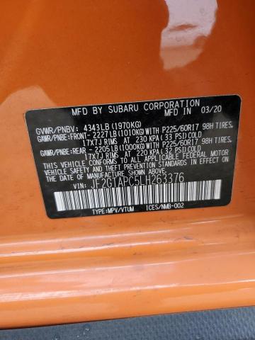 JF2GTAPC5LH263376 Subaru Crosstrek Premium