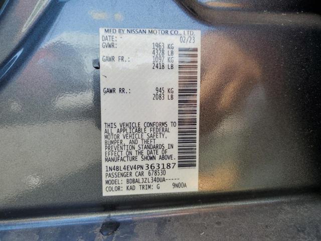 1N4BL4EV4PN363187 Nissan ALTIMA SL