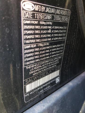 SALWV2SE9LA711235 Land Rover Rangerover RANGE ROVE 10