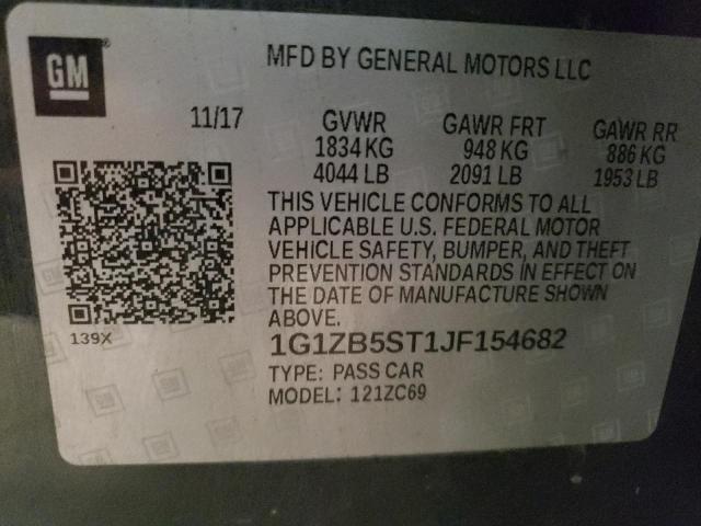2018 CHEVROLET MALIBU LS - 1G1ZB5ST1JF154682