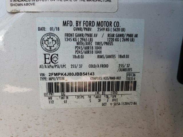 2FMPK4J80JBB54143 2018 FORD EDGE - Image 12