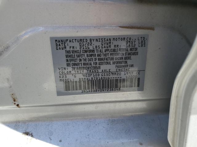 3N1AB8BV0NY238548 Nissan Sentra S 10