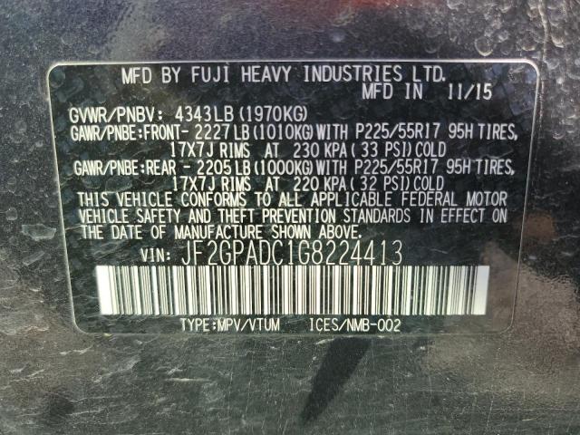 JF2GPADC1G8224413 Subaru Crosstrek Premium