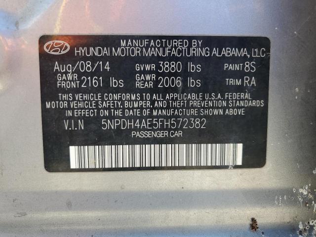 5NPDH4AE5FH572382 Hyundai ELANTRA SE