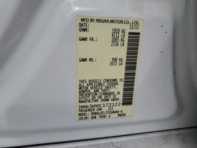 1N4AL3APXEC172122 Nissan ALTIMA 2.5