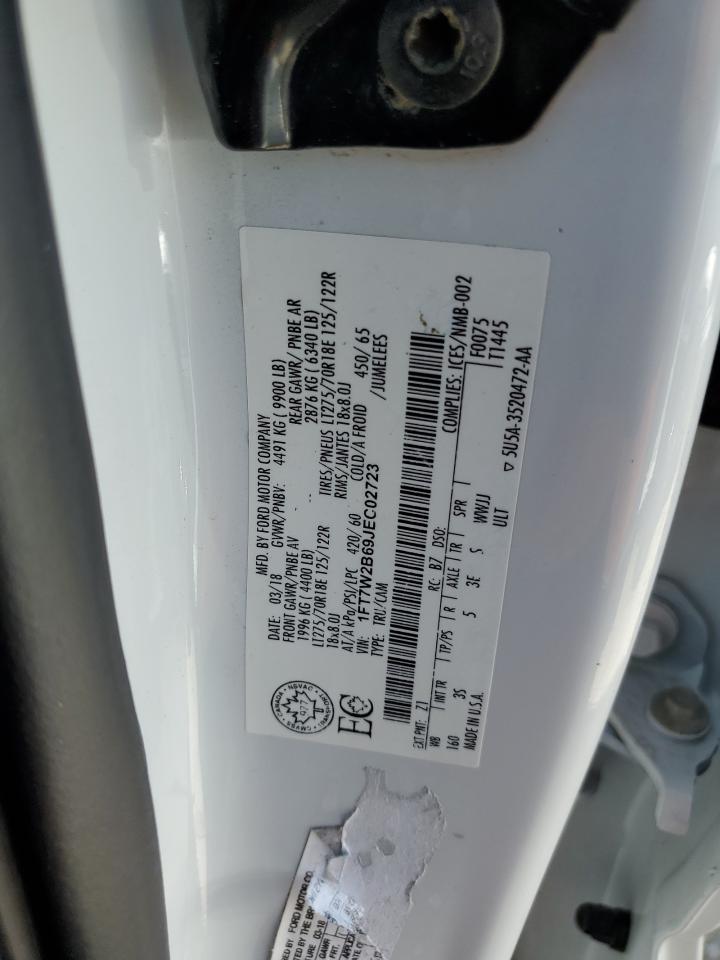 1FT7W2B69JEC02723 FORD F250 2018