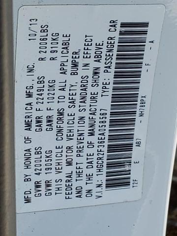 1HGCR2F36EA058567 Honda ACCORD LX