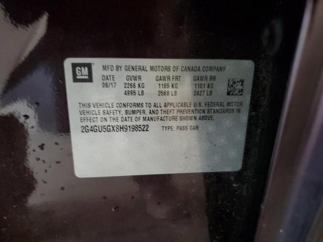2G4GU5GX8H9198522 Buick REGAL GS