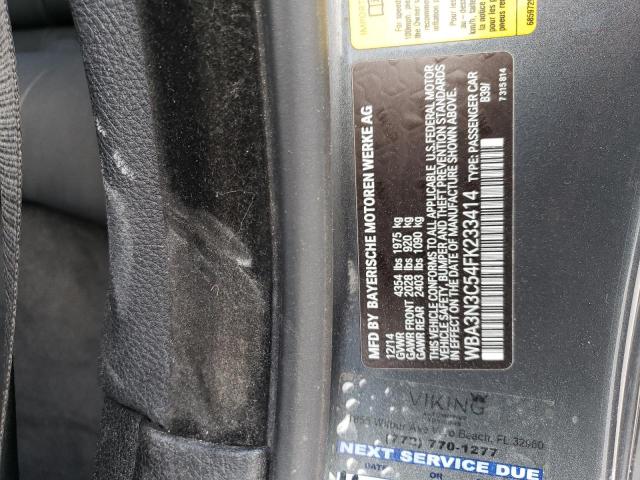 2015 BMW 428 I - WBA3N3C54FK233414