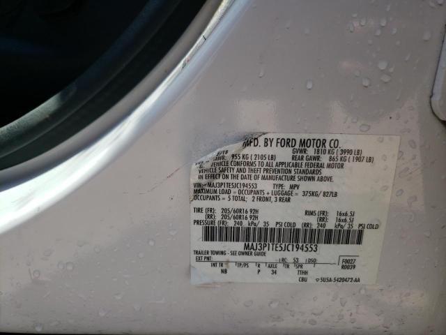 MAJ3P1TE5JC194553 Ford Ecosport Se