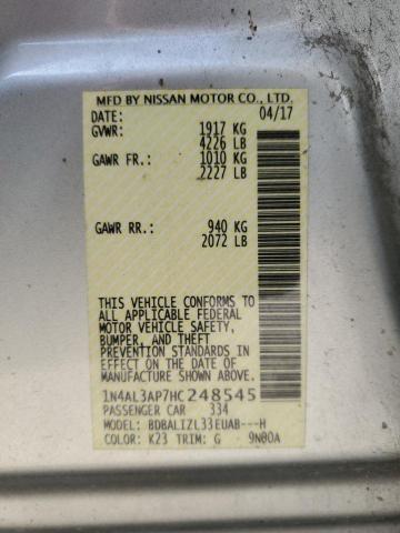 1N4AL3AP7HC248545 Nissan ALTIMA 2.5