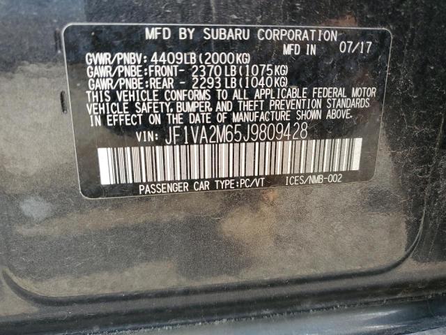 JF1VA2M65J9809428 Subaru Wrx Sti