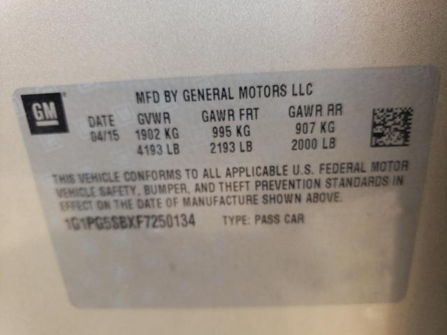 2015 CHEVROLET CRUZE 4D - 1G1PG5SBXF7250134