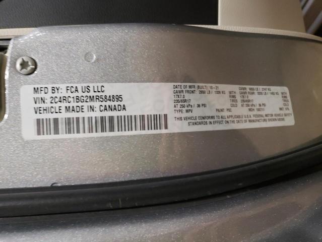 2021 CHRYSLER PACIFICA T - 2C4RC1BG2MR584895