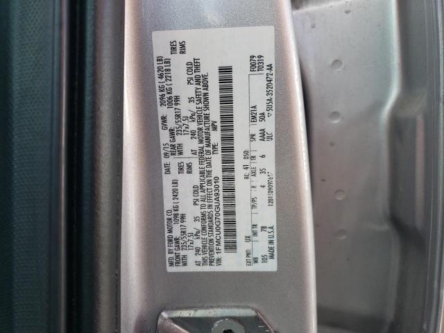 1FMCU0G70GUA93010 Ford ESCAPE SE