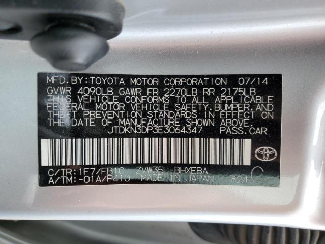 JTDKN3DP3E3064347 Toyota PRIUS PLUG-IN