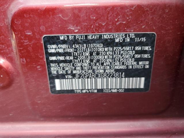 JF2GPABCXG8223814 Subaru Crosstrek Premium
