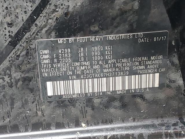 4S3GTAK67H3713839 Subaru Impreza Sport