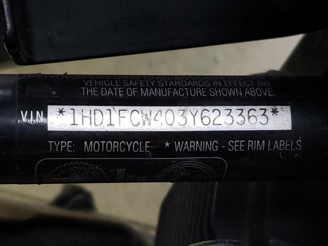 2003 HARLEY-DAVIDSON FLHTCUI AN - 1HD1FCW403Y623363