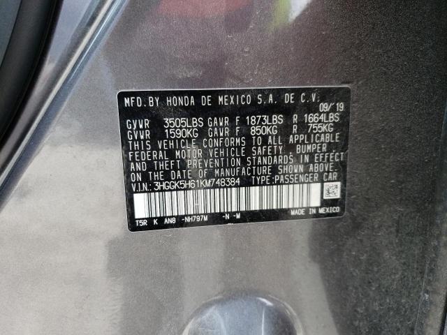 2019 HONDA FIT SPORT - 3HGGK5H61KM748384
