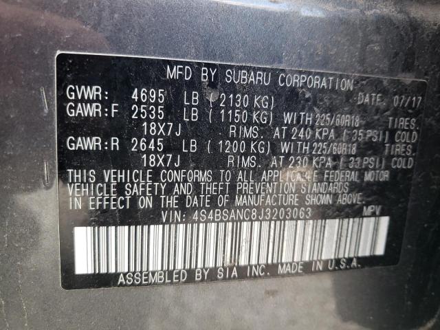 4S4BSANC8J3203063 Subaru Outback 2.5i Limited