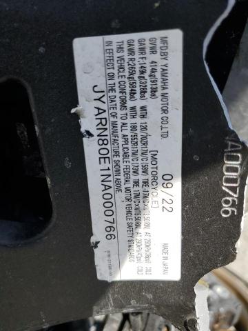 2022 YAMAHA MTM890 - JYARN80E1NA000766