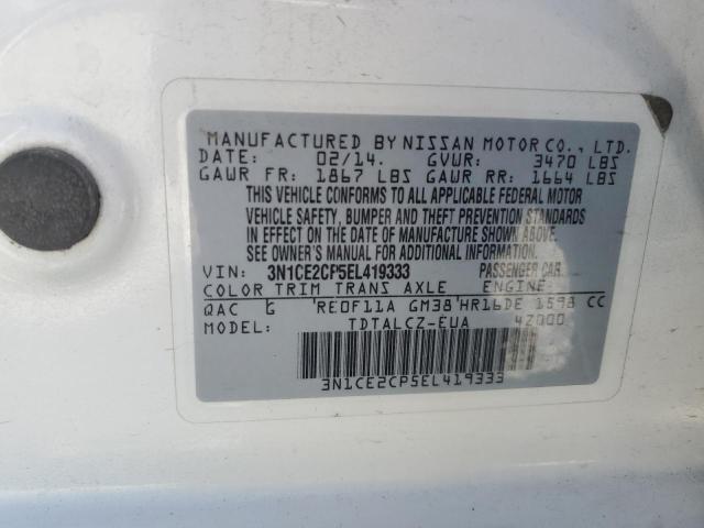 3N1CE2CP5EL419333 Nissan Versa Note S