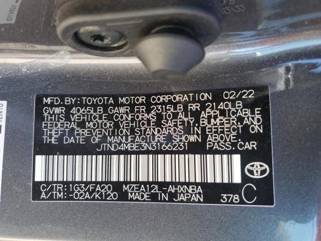 JTND4MBE3N3166231 Toyota Corolla SE 12