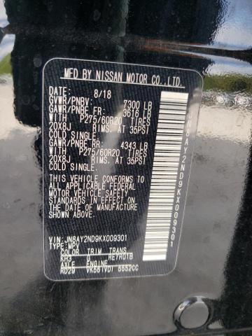 JN8AY2ND9KX009301 Nissan ARMADA SV