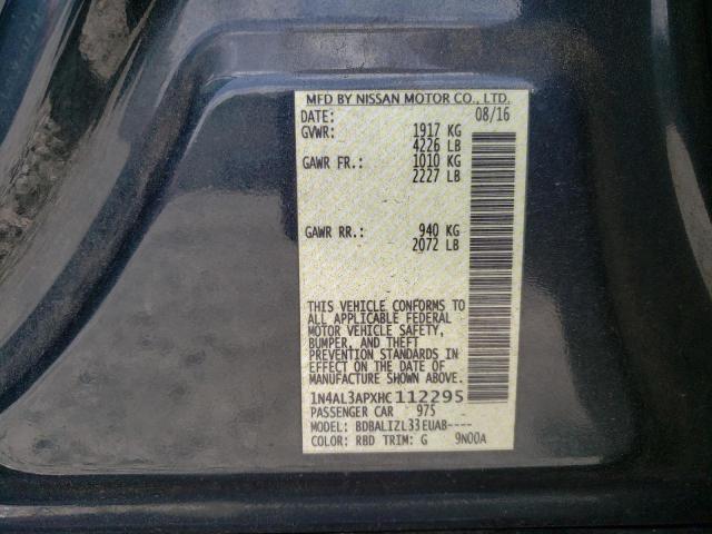 1N4AL3APXHC112295 Nissan ALTIMA 2.5