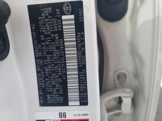 2020 TOYOTA AVALON LIM - 4T1D21FB4LU018990