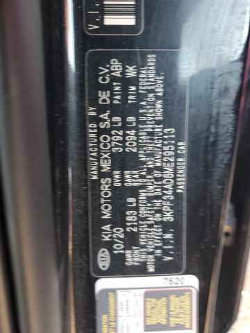 3KPF34AD6ME295113 KIA Forte Gt Line