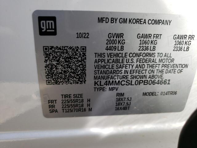 KL4MMCSL0PB064661 Buick Encore Gx Preferred