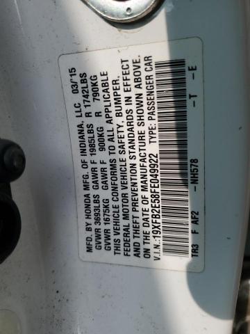 19XFB2E58FE049922 Honda Civic Lx
