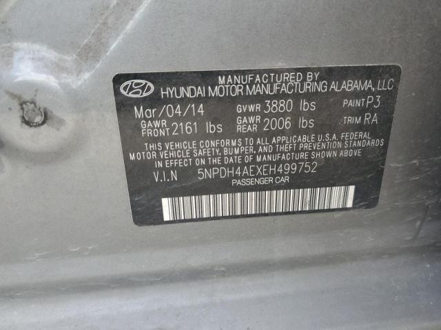 5NPDH4AEXEH499752 | 2014 HYUNDAI ELANTRA SE