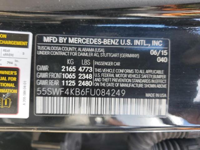 55SWF4KB6FU084249 2015 MERCEDES-BENZ C-CLASS, photo no. 12