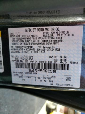 3FA6P0H95GR282340 Ford FUSION SE