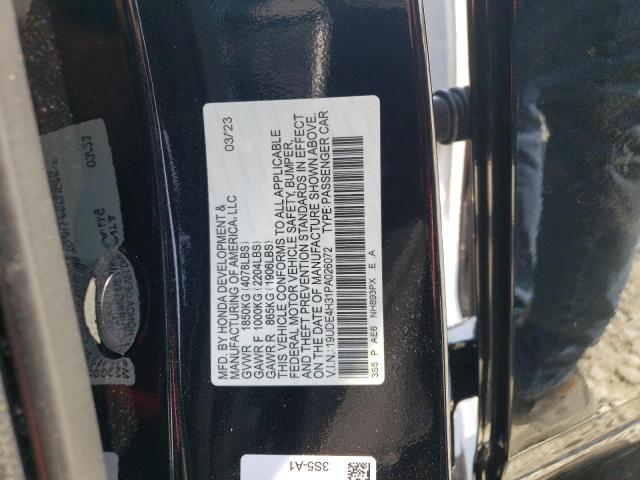 19UDE4H31PA026072 Acura Integra A-spec