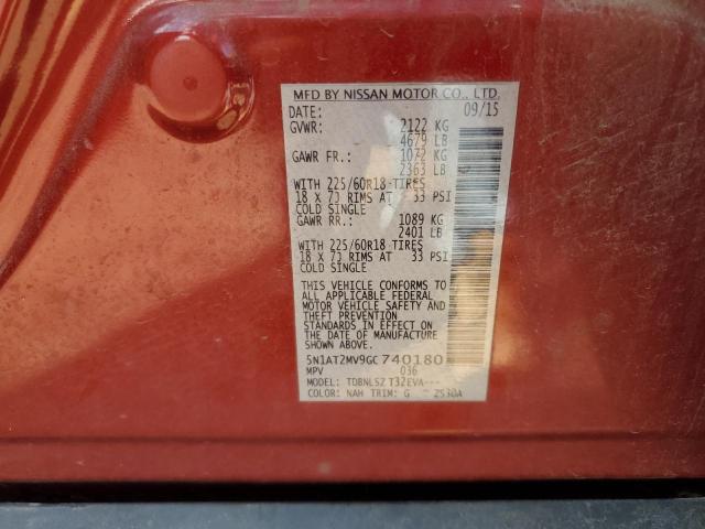 5N1AT2MV9GC740180 Nissan ROGUE S