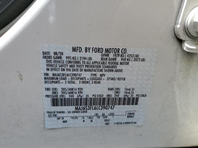 MAJ6S3FL6LC390747 Ford ECOSPORT S