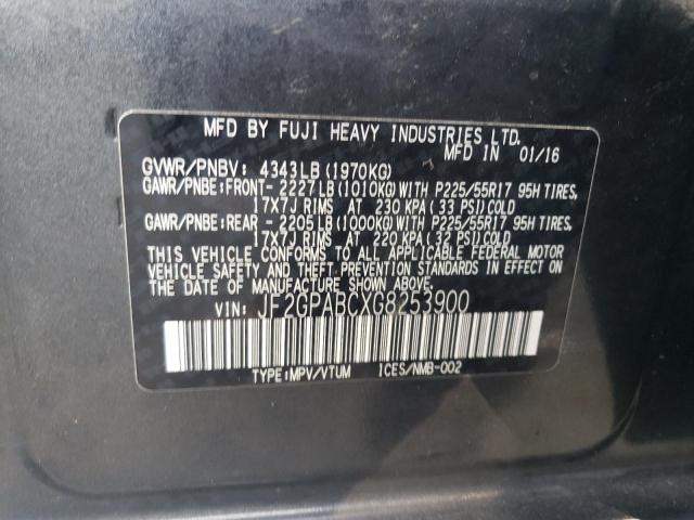 JF2GPABCXG8253900 Subaru Crosstrek Premium